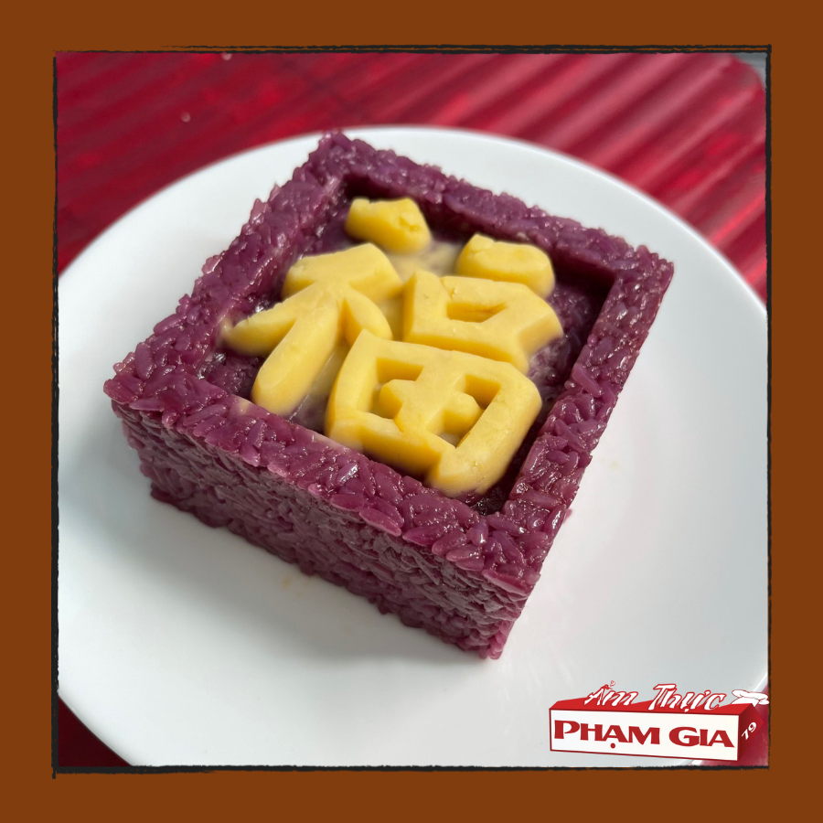 Xôi Lá Cẩm Chữ Phước