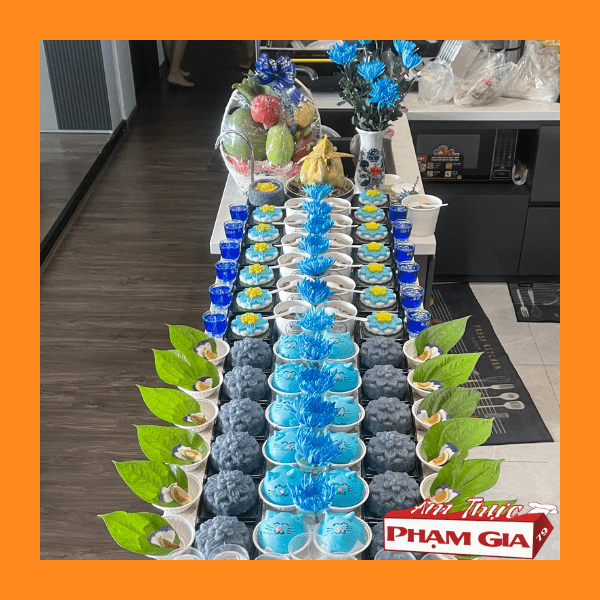 Mâm Cúng Đầy Tháng Hổ Xanh